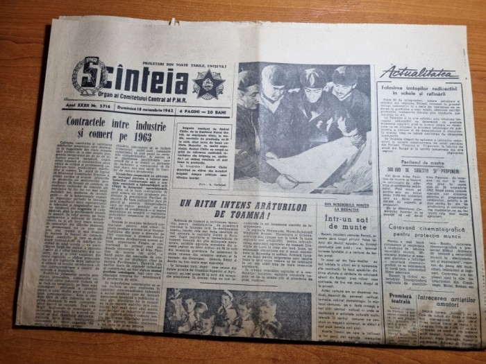 scanteia 18 noiembrie 1962-comuna remeti,art. cluj