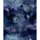 Noordwand Tapet &quot;Good Vibes Galaxy Planets and Text&quot;, negru si mov GartenMobel Dekor, vidaXL