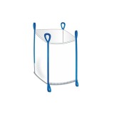 Big bag 1000 kg, 90 x 90 x 90 cm, deschis, cu 2 anse, fund inchis, polipropilena