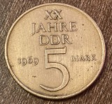 C50 - Moneda foarte veche - Germania Democrata DDR - 5 mark - 1969
