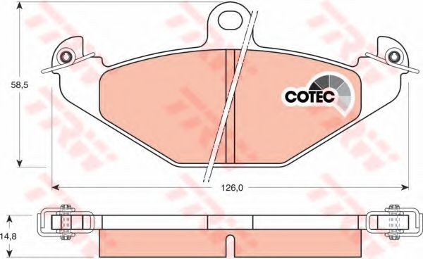 Set placute frana,frana disc RENAULT ESPACE III (JE0) (1996 - 2002) TRW GDB1041