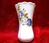 VAZA PORTELAN ENGLEZESC FINE BONE CHINA DECOR NUNTA DE ARGINT CU TRANDAFIRI 18CM