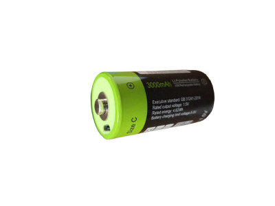 Acumulator C, HR14, Li-polimer, 3000 mAh, 1.5V cu incarcare Micro USB foto