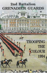 Caseta 2nd Battalion Grenadier Guards &amp;lrm;&amp;ndash; Trooping The Colour 1994, originala foto