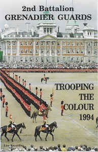 Casetă 2nd Battalion Grenadier Guards &amp;lrm;&amp;ndash; Trooping The Colour 1994, originală foto