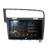 Navigatie Volkswagen Golf 7 (2012-2020) rama Silver 8GB RAM Android Octacore Slot Sim 4G DSP GPS Wi-FI Carplay Android Auto USB Bluetooth Waze Touchsc