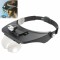 Viziera cozoroc cu 4 lentile lupe de schimb MG81001-A, si 2 lumini LED-uri