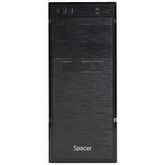 Carcasa spacer spcs-oc-apollo-250w mid tower negru sloturi expansiune 6 drive bays: 2x5.25 5x3.5 1x2.5 ventilatoare