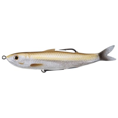 Swimbait LIVE TARGET Hollow Body Shiner Walking Bait, Amber / Silver Flake, 11.5cm, 14g foto