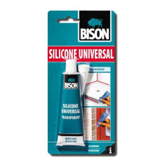 Silicon Universal Bison, 60 ml, Transparent, Mastic Etansare Universal, Bison Silicone Universal, Silicon Transparent, Mastic Etanseizant Universal, S