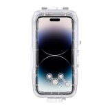 Husa Puluz de telefon impermeabilă din plastic pentru iPhone 14 Plus/Pro Max/13 Pro Max/12 Pro Max/11 Pro Max (albă)