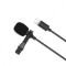 MICROFON LAVALIERA XO-MKF03, LIGHTNING (APPLE), NEGRU BLISTER