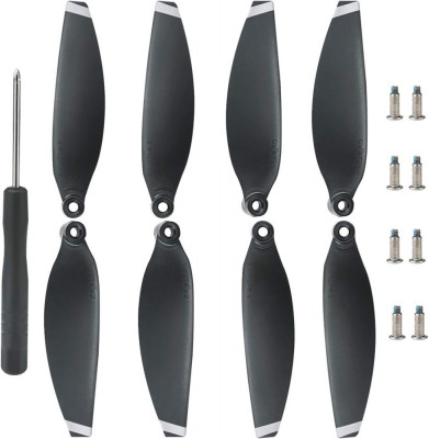 Mtlsy Screw Propellers Set de 2 perechi de elice, elice cu jantă argintie cu șur foto