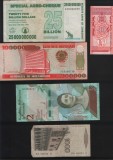 Set 5 bancnote de prin lume adunate (cele din imagini) #5, Africa
