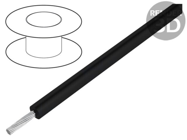 Cablu Lead Wire EPDM Negru 3kV 305m 1000ft ALPHA WIRE
