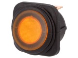 &Icirc;ntrerupător Basculant Galben ON-OFF 10A/250VAC 25A/12VDC IP65
