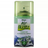 Rezerva Odorizant Camera Mega Air Blitz Fresh Air, Cantitate 260 ml, Parfum de Lacramioara, Rezerva Spray pentru Odorizant de Camera, Rezerva pentru O