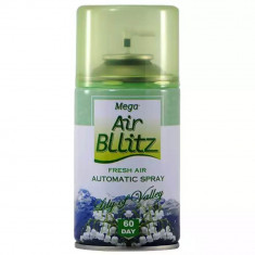 Rezerva Odorizant Camera Mega Air Blitz Fresh Air, Cantitate 260 ml, Parfum de Lacramioara, Rezerva Spray pentru Odorizant de Camera, Rezerva pentru O