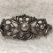 BROSA argint VIENEZA unica 1850 BIEDERMEIER AUSTRIA splendida VINTAGE de efect