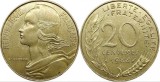 Franta 1989 - 20 centimes, circulata
