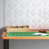 vidaXL Plăci cu tablouri 4 pcs Argintiu 50 x 20 cm Aluminiu
