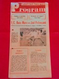 Program meci fotbal FC BAIA-MARE - JIUL PETROSANI (05.05.1984)