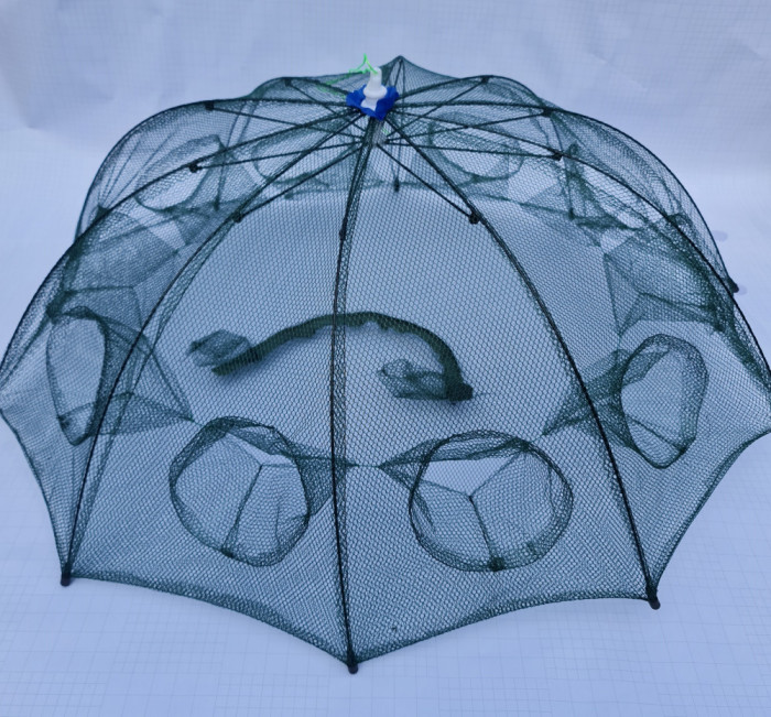 HALAU Cr&acirc;snic Varsa tip umbrela pentru raci si baboi cu 10 intrari 90 x 90 cm