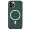 Husa iPhone 12 Silicon Mag Safe Verde
