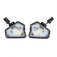 Set 2 Lampi Led (Puddle Lights) &ndash; lumini sub Oglinzi GizMondo&reg; compatibile cu Mercedes Benz A Class W176 W246 W242 C E S CLA CLS GLA GLK Class, PUDDLE