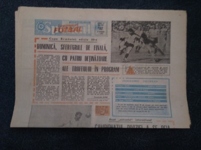 ZIARUL SPORTUL SUPLIMENT FOTBAL 5 IUNIE 1988 foto