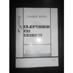 Vasile Igna - Clepsidra cu cenusa (1999, cu autograful si dedicatia autorului)