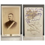 CDV Atelier Romania Bucuresti Bucuresci Bucarest Korn - Barbat in uniforma 1896