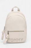 Cumpara ieftin Tommy Jeans rucsac femei, culoarea bej, mic, neted, AW0AW16261