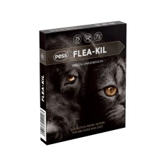 PESS ZGARDA ANTIPARAZITARA CU GERANIOL CAINI TALIE MARE SI PISICI FLEA-KIL 75CM