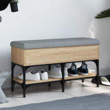 Cumpara ieftin Bancă pentru pantofi stejar sonoma 82x32x45 cm lemn prelucrat