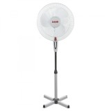 Ventilator silentios cu picior Zass ZF 1605, 41cm diametru, 45 W, Alb - NOU