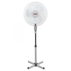 Ventilator silentios cu picior Zass ZF 1605, 41cm diametru, 45 W, Alb - NOU