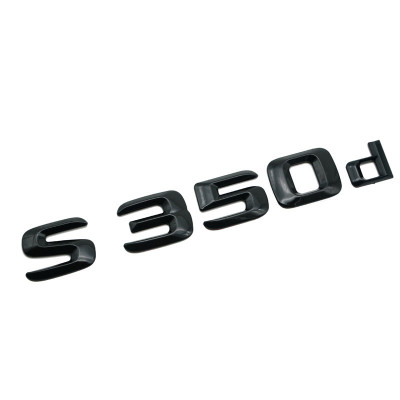 Emblema S 350d Negru, pentru spate portbagaj Mercedes foto