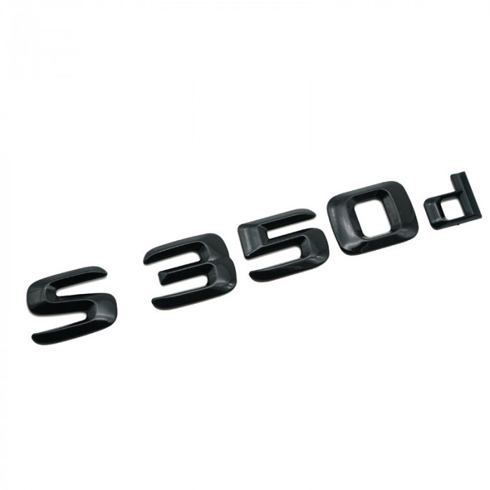 Emblema S 350d Negru, pentru spate portbagaj Mercedes