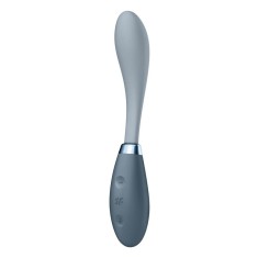 G-Spot Flex 3 grey - Vibrator Punct G Rezistent la Apă, 19x3 cm