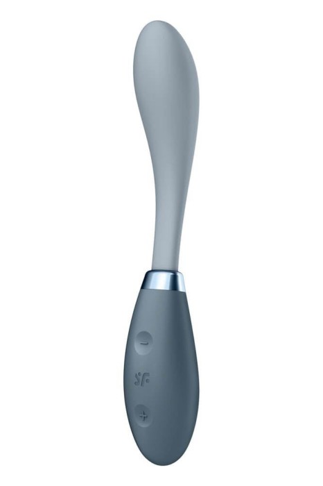 G-Spot Flex 3 grey - Vibrator Punct G Rezistent la Apă, 19x3 cm