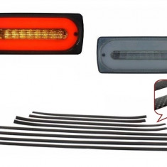 Stopuri Full LED Fumurii cu Bandouri Laterale Carbon Mercedes W463 G-Class (1989-2015) Performance AutoTuning