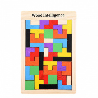 Tetris din lemn. Montessori foto