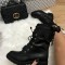 Ghete bocanci dama negre marime 38+CADOU