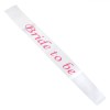 Panglica Bride To Be Alba Roz - Decoratiune Petrecere Burlacite, Accesorii Mireasa, Tip Produs Panglica