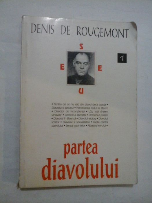 PARTEA DIAVOLULUI - DENIS DE ROUGEMONT
