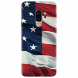 Husa silicon pentru Samsung S9 Plus, American Flag Illustration