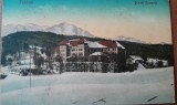 Carte postala, Predeal, scoala normala, 1929