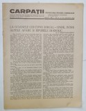 CARPATII , REVISTA DE VANATOARE , PESCUIT , CHINOLOGIE , NR. 8 , AUGUST 1944