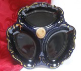 PLATOU COMPARTIMENTAT PORTELAN CU COBALT REICHENBACH BAVARIA 25 CM